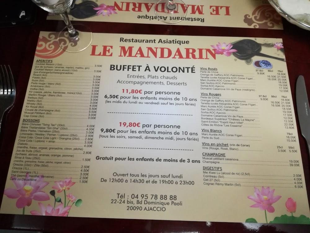 Le Mandarin - Menu Image 2